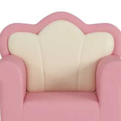 Polyester Kids Sofa, Princess Armchair For Children, Petal Shape Toddler Sofa Chair For Playroom, Children's Bedroom, Pink+White -Bold Design Store GUEST 4603b68e 7baf 4a3f a23b 097ab3517004