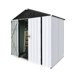 Outdoor Storage Sheds 6FTx4FT Apex Roof White+Black -Bold Design Store GUEST 463003f9 9d6a 4df8 b07c 9b3d2c889b82