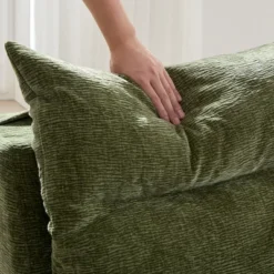 Single Chair Sofa Lounge Chair With Backrest Fully Compressed Sofa Suitable For Living Room, Bedroom, Polyester,GREEN -Bold Design Store GUEST 46419884 e0d7 46b9 9a92 d78365fa2168