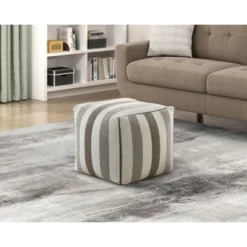 Modern Square Pouf Multi-Color Jacquard Fabric Upholstered Ottoman, Non-Slip Floor Pouf, Bean Bag Chair, 1pc Sitting Pouf 7 Modern Square Pouf Multi-Color Jacquard Fabric Upholstered Ottoman, Non-Slip Floor Pouf, Bean Bag Chair, 1pc Sitting Pouf -Bold Design Store GUEST 468f33f0 3418 4ea8 819b dd4678ee3b32