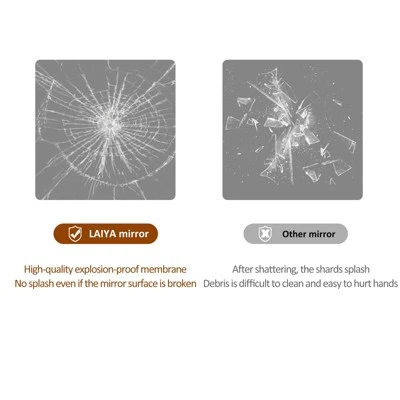 48*32 Inch Bathroom Mirror With Led Lights , Anti-Fog Lighted Vanity Mirrors For Wall Mounted, 3 Colors And 5 Level Dimmable, Horizontal/Vertical 6 48*32 Inch Bathroom Mirror With Led Lights , Anti-Fog Lighted Vanity Mirrors For Wall Mounted, 3 Colors And 5 Level Dimmable, Horizontal/Vertical - Image 6