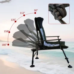 Camping Lounge Chair, Portable Folding Reclining Camping Chair With Adjustable Backrest For Indoor And Outdoor Camping Hiking Fishing,Green+black+grey 22 Camping Lounge Chair, Portable Folding Reclining Camping Chair With Adjustable Backrest For Indoor And Outdoor Camping Hiking Fishing,Green+black+grey -Bold Design Store GUEST 4981d7a1 a656 413c 86cf 73ef950b0466