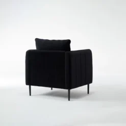 Accent Chair For Living Room, Polyester Comfy Single Sofa Chair Mid-Century Modern Armchair With 1 Pillow And Metal Legs For Bedroom Office Reading -Bold Design Store GUEST 4a275887 0145 407e 89ad 49b31f1c88b1