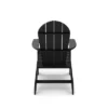 Black Adirondack Chair ¨C Premium HDPE Poly Lumber For Pool, Patio, And Garden Elegance
