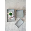 S/3 Decorative Galvanized Gray Nesting Trays