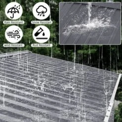 Outdoor Storage Shed 8 X 12FTLarge Metal Tool Sheds, Heavy Duty Storage House With Sliding Doors With Air Vent To Store Bikes, Tools,Grey -Bold Design Store GUEST 4e29c72c d2e0 4a0a be28 efbbbaf9f446