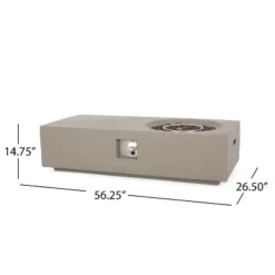 RECTANGLE 14.75" MGO FIRE PIT - 50 000 BTU -Bold Design Store GUEST 4fbdda52 a9e0 4d52 8e3d 7ba28e991760