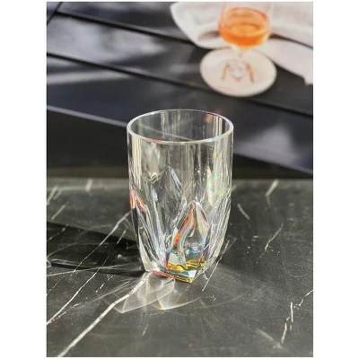 Rainbow Diamond Acrylic Glasses Drinking Set Of 4 Hi Ball (17oz), Plastic Drinking Glasses, BPA Free, Drinkware Set, Drinking Water Glasses 2 Rainbow Diamond Acrylic Glasses Drinking Set Of 4 Hi Ball (17oz), Plastic Drinking Glasses, BPA Free, Drinkware Set, Drinking Water Glasses - Image 2