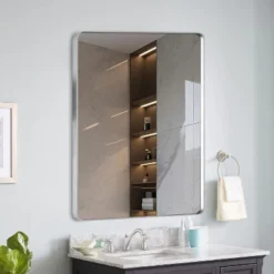 40x36 Inch Brushed Nickel Aluminium Frame Bathroom Mirror -Bold Design Store GUEST 5124bd6c b1ad 43c4 a94d 015cc518f3df