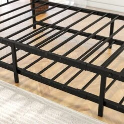 Twin Size Daybed Metal Frame With Trundle Set, Twin Day Bed Sofa, Daybed And Roll Sofa Bed For Guest Room, Bedroom, Living Room, Victorian Style -Bold Design Store GUEST 5134c9e7 86e4 4872 91ea fa18dec10173