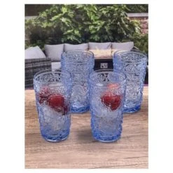 Paisley Acrylic Glasses Drinking Set Of 4 Hi Ball (17oz), Plastic Drinking Glasses, BPA Free Cocktail Glasses, Drinkware Set, Drinking Water Glasses -Bold Design Store GUEST 52f391ca 2028 4102 a2ac 67b9f6a9d7d5