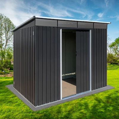 Metal Garden Sheds 8ftx6ft Outdoor Storage Sheds Acrylic Total 2 Metal Garden Sheds 8ftx6ft Outdoor Storage Sheds Acrylic Total - Image 2