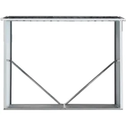 Log Storage Shed, Log Holder With Roof, Log Storage Shed, Firewood Rack For Backyard Garden Patio Porch, Anthracite Galvanized Steel 70.9" -Bold Design Store GUEST 5634e94b d9de 4e1a 88f1 2ca7a19fe74a
