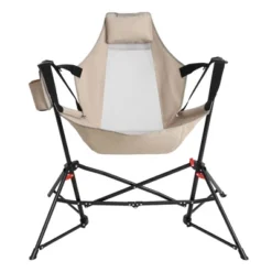 Camping Chair, Folding Portable Rocking Chair,Adjustable Back Swinging Chair With Pillow Cup Holder,Recliner With Carry Bag For Outdoor Travel , KHAKI -Bold Design Store GUEST 57aad0c1 35fb 44d1 95ac 3b12a7ddc531