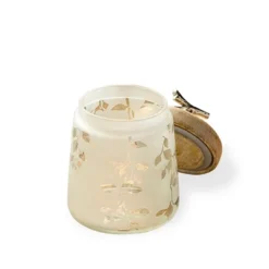 Twigy Frosted Glass Jar With Wooden Lid - 4.9X4.9X7.4in -Bold Design Store GUEST 5fa196cb fa8c 49d3 8391 bd12fd2825f6
