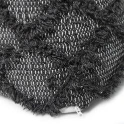 Jumanji Handcrafted Wool And Cotton Pouf, Brown Color -Bold Design Store GUEST 608fe1ef 16e8 4960 826c 5807ae0b5255