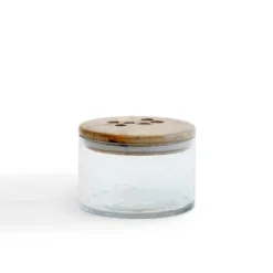 Leafy Twig Glass Jar/Container With Wooden Lid-700 Ml 9 Leafy Twig Glass Jar/Container With Wooden Lid-700 Ml -Bold Design Store GUEST 60d85413 c4b8 49c1 afbf 581a57819550