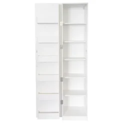 Kitchen Pantry Cabinet, White Freestanding Buffet Cupboards Sideboard With Doors & Shelves, For Kitchen, Living Room And Dinning Room -Bold Design Store GUEST 614ccd4b f4cc 4caa b2fa bde0fa4e458c