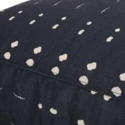 Dalm Fabric Square Pouf, Dark Blue And White 9 Dalm Fabric Square Pouf, Dark Blue And White -Bold Design Store GUEST 6183e230 ee67 423f 911b ea8485e70b39