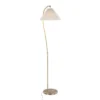 Cassis 65" Glam/Art Deco Floor Lamp In Gold Metal And White Pleated Shade By LumiSource