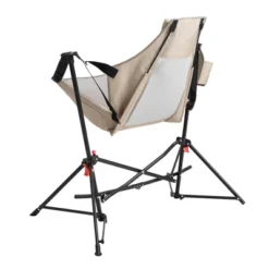 Camping Chair, Folding Portable Rocking Chair,Adjustable Back Swinging Chair With Pillow Cup Holder,Recliner With Carry Bag For Outdoor Travel , KHAKI -Bold Design Store GUEST 652f6647 1be9 440d 9078 239a7dcfeb6b