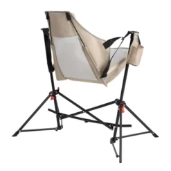 Camping Chair, Folding Portable Rocking Chair,Adjustable Back Swinging Chair With Pillow Cup Holder,Recliner With Carry Bag For Outdoor Travel , KHAKI -Bold Design Store GUEST 694a897a 02a6 4c8c b517 2ae48b3668da