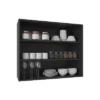 Wall Shelf 30" H, 3 Shelves, Black
