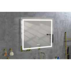 36inx 36inLED Bathroom Mirror With Front And Backlight, Wall Mounted Vanity Mirror, Anti-Fog, Memory, 3 Colors, Stepless Dimmable -Bold Design Store GUEST 6b210a4d ebcc 46e2 ac4a c41080f8a90d