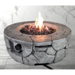 9'' H X 28'' W Fiber Reinforced Concrete Outdoor Fire Pit -Bold Design Store GUEST 6e2388df b239 4cf2 969f 758a33e90a51