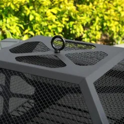 Fire Pit Table 32in Square Metal Firepit Stove Backyard Patio Garden Fireplace For Camping, Outdoor Heating, Bonfire And Picnic -Bold Design Store GUEST 6f029de1 81c0 49a7 bd7d b637e467ce60