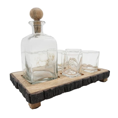 S/6 Alaine Bar Set With Mango Wood Stand 8 S/6 Alaine Bar Set With Mango Wood Stand - Image 8