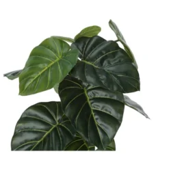 Artificial Plant, 24" Tall, Alocasia, Indoor, Faux, Fake, Table, Greenery, Potted, Real Touch, Decorative, Green Leaves, Black Pot -Bold Design Store GUEST 718447a6 4aa0 490c a7c7 2f87ce9537f9