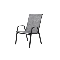 2 Piece Patio Chairs,Outdoor Camping Chairs With Breathable Textilene Fabric,Set Of 2 Chairs With Armrest High Backrest For Garden,Space Saving( Grey) -Bold Design Store GUEST 71be79d2 2a67 4a49 a4c5 e8c2a79dacbb