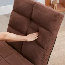 Triple Fold Down Sofa Bed, Adjustable Floor Couch Sofa With One Pillow, 5 Reclining Position, Convertible Polyester Guest Sleeper -Bold Design Store GUEST 7482fdf9 6551 43e8 96d7 522dad926f19