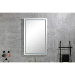 40 X 28 Inch LED Bathroom Mirror With Front And Backlight, Wall Mounted Vanity Mirror, Anti-Fog, Memory, 3 Colors, Stepless Dimmable -Bold Design Store GUEST 751a83bc f695 4a31 b7da 1ee1c1db2256