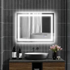 LED Bathroom Mirror With Lights, 35inx 28inBacklit Front Lit LED Mirror For Bathroom, Anti-Fog, Memory,Infinite Color Temperature, Horizontal/Vertical -Bold Design Store GUEST 7b1ce365 603a 451f a8dd 9183a2f95fbc