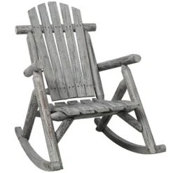 Wooden Porch Rocker Chair,Durable Wooden Porch Rocker Chair,Fir Log Rocking Chair,Patio Rockers For Outside,Garde.Light Gray Color -Bold Design Store GUEST 7c32739a ce25 47f5 95e2 9ac970f6bda6