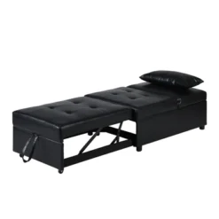 Folding Ottoman Sofa Bed BLACK -Bold Design Store GUEST 7d80d6d4 25ed 4e1e 9a12 b9504a80d17f