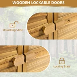 Outdoor Storage Cabinet,Garden Shed,Pool Storage Shed With Lockable Door, Waterproof Roof And 2 Removable Shelves, Storage Shed For Patio And Lawn -Bold Design Store GUEST 7f611489 e559 4dd6 a634 f33cfa8ea7fb