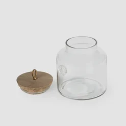 Madin Glass Jar With Wooden Lid - Elegant Storage Container For Kitchen & Home-700ml -Bold Design Store GUEST 800f88ca 8d17 4fa1 abcb c7d8e455793b