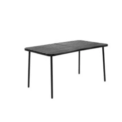 7 Pieces Patio Dining Set, Plastic Chair And Steel Table Outdoor Set, Plastic Chairs And Table Set For Garden Patio, Black -Bold Design Store GUEST 802bd8ab dd9d 4c4f a0ce 2d249f30399f