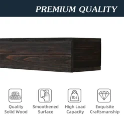 48" Rustic Wood Fireplace Mantel,Wall-Mounted & Floating Shelf For Home Decor -Bold Design Store GUEST 8042b703 c253 43e8 bf0e 0822dfc0d8f2