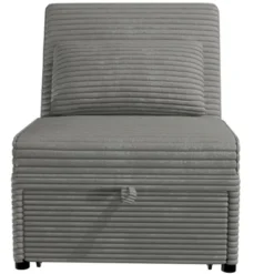 Convertible Wide-Welt Polyester Sofa Sleeper Sofa Chair W/ Polyesterll-Out Bed Smoke -Bold Design Store GUEST 80b963d2 eb99 468a baec a2aeae10b9a2