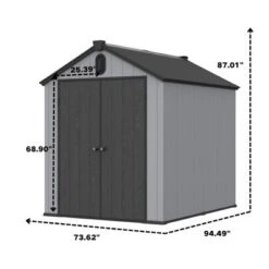 XWT012-1 6*8ft Resin Plastic Storage Shed For Backyard Garden Big Spire Tool Storage -Bold Design Store GUEST 81bb6c58 8a9c 4b7f 8318 df6842595c84