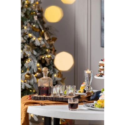 S/6 Alaine Bar Set With Mango Wood Stand 3 S/6 Alaine Bar Set With Mango Wood Stand - Image 3