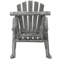Wooden Porch Rocker Chair,Durable Wooden Porch Rocker Chair,Fir Log Rocking Chair,Patio Rockers For Outside,Garde.Light Gray Color -Bold Design Store GUEST 830d4fca 53c1 4a79 a4ff 2b6ef407ba59