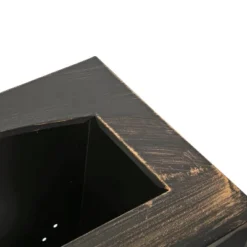 37-Inch Rectangular Metal Outdoor Wood Burning Fireplace,Outdoor Fireplace With Built-in Log Storage And Poker-Brushed Bronze,Log Burner Fire Pit -Bold Design Store GUEST 8473ad7c 1efb 4ee2 9a5f 0a3d10193a87