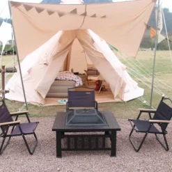 Fire Pit Table 32in Square Metal Firepit Stove Backyard Patio Garden Fireplace For Camping, Outdoor Heating, Bonfire And Picnic -Bold Design Store GUEST 85d8f4fb 8e36 45e0 82bf 139d16e77b8a