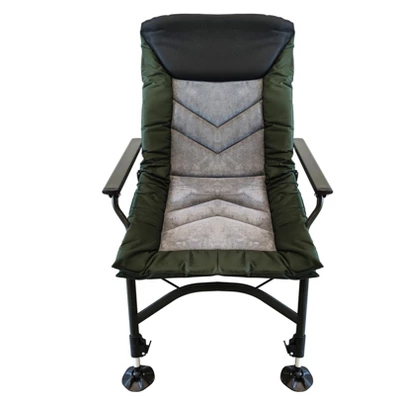 Camping Lounge Chair, Portable Folding Reclining Camping Chair With Adjustable Backrest For Indoor And Outdoor Camping Hiking Fishing,Green+black+grey 8 Camping Lounge Chair, Portable Folding Reclining Camping Chair With Adjustable Backrest For Indoor And Outdoor Camping Hiking Fishing,Green+black+grey - Image 8