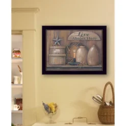 "Love Abides Here Shelf" By Pam Britton, Ready To Hang Framed Print, Black Frame 7 "Love Abides Here Shelf" By Pam Britton, Ready To Hang Framed Print, Black Frame -Bold Design Store GUEST 8899b3a9 d5e4 41e7 ac4a dad9c449a414